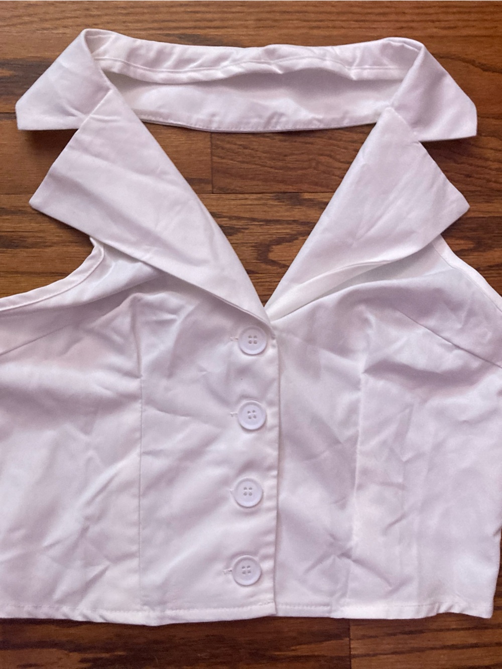 Collared halter top